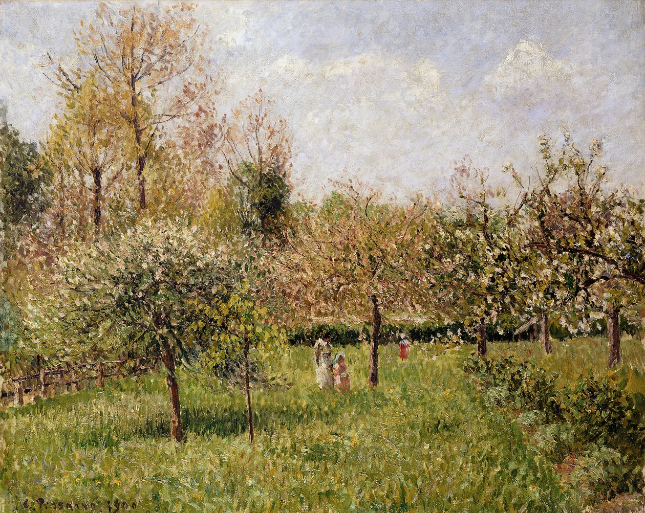 Tavasz Eragnynál; Tavasz Eragnyban, 1900 alkotó: Camille Jacob Pissarro