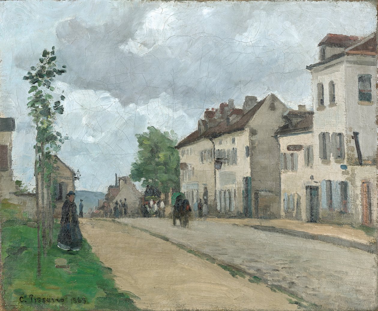 Straße in Pontoise (Rue de Gisors) alkotó: Camille Jacob Pissarro