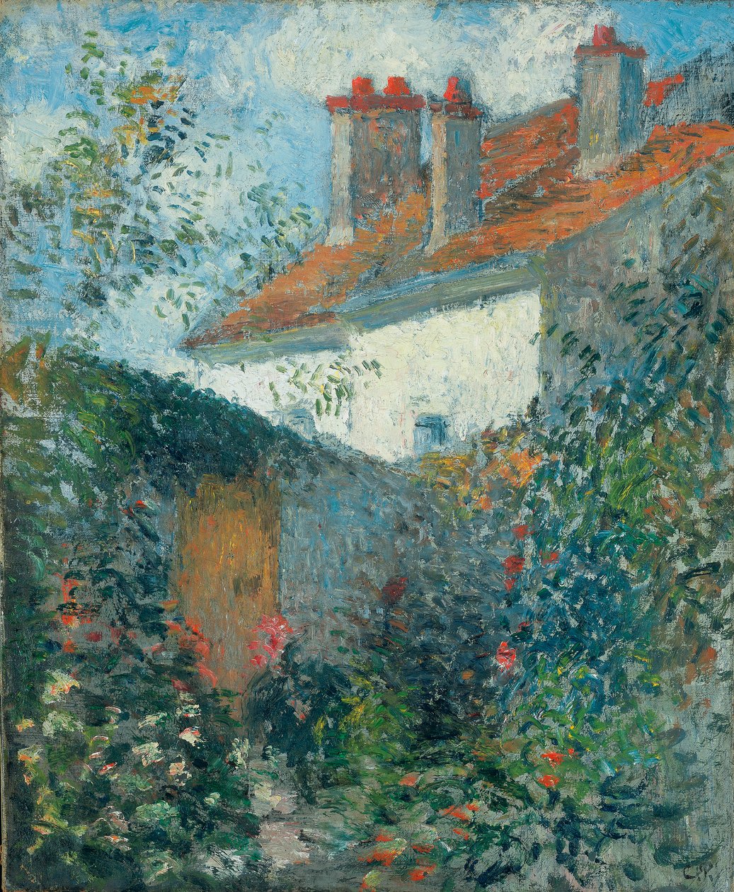 Pontoise-i tanulmány, 1878 körül alkotó: Camille Jacob Pissarro
