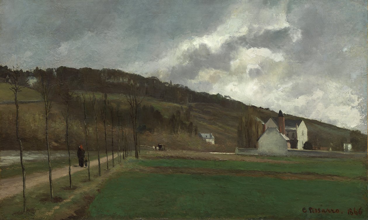 A Marne partja télen, 1866 alkotó: Camille Jacob Pissarro
