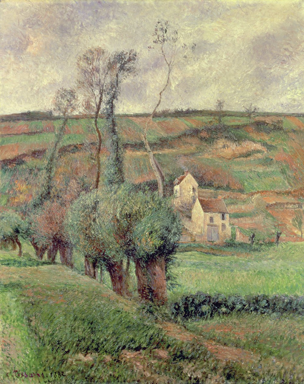 A Cote de Chou Pontoise-ban, 1882 alkotó: Camille Jacob Pissarro