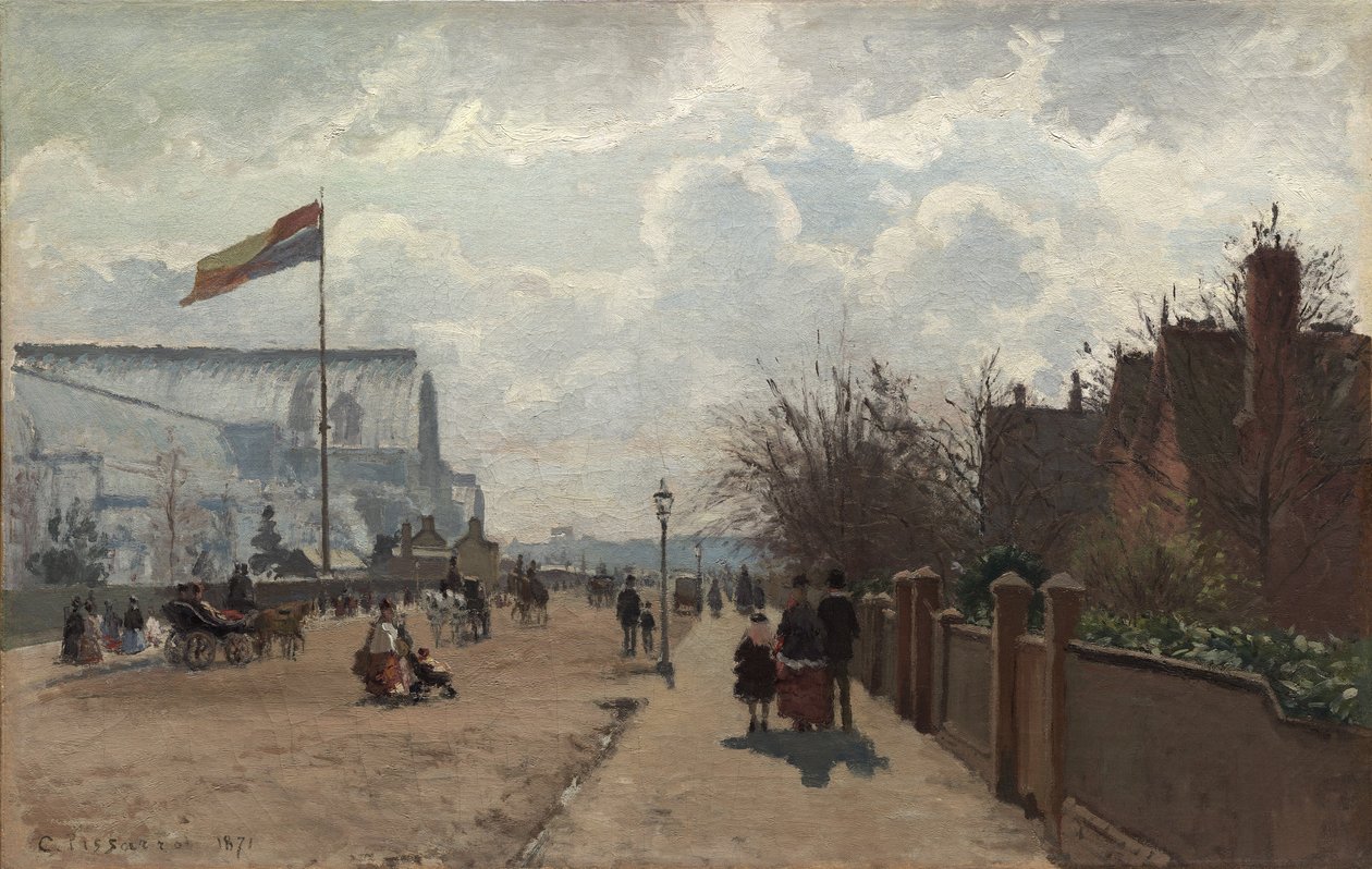 A Kristálypalota, 1871 alkotó: Camille Jacob Pissarro