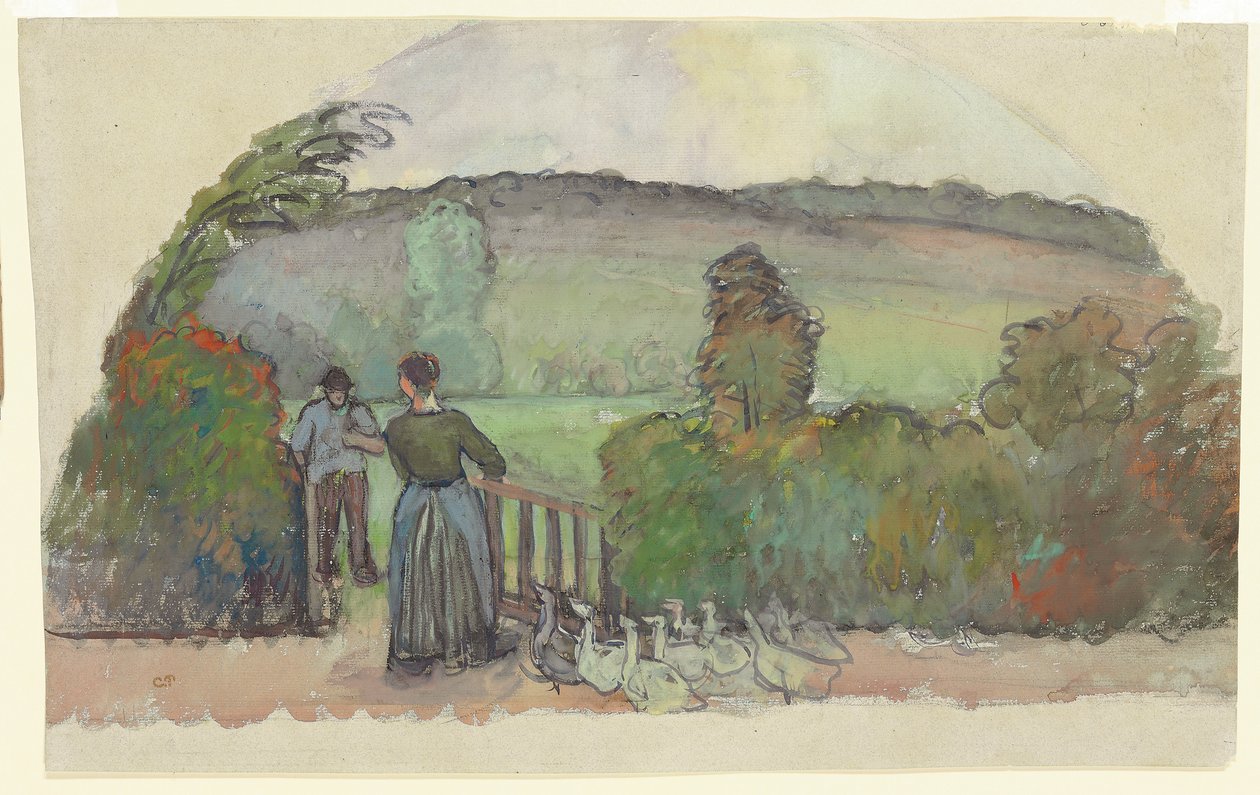A lúdlány, 1895 körül alkotó: Camille Jacob Pissarro