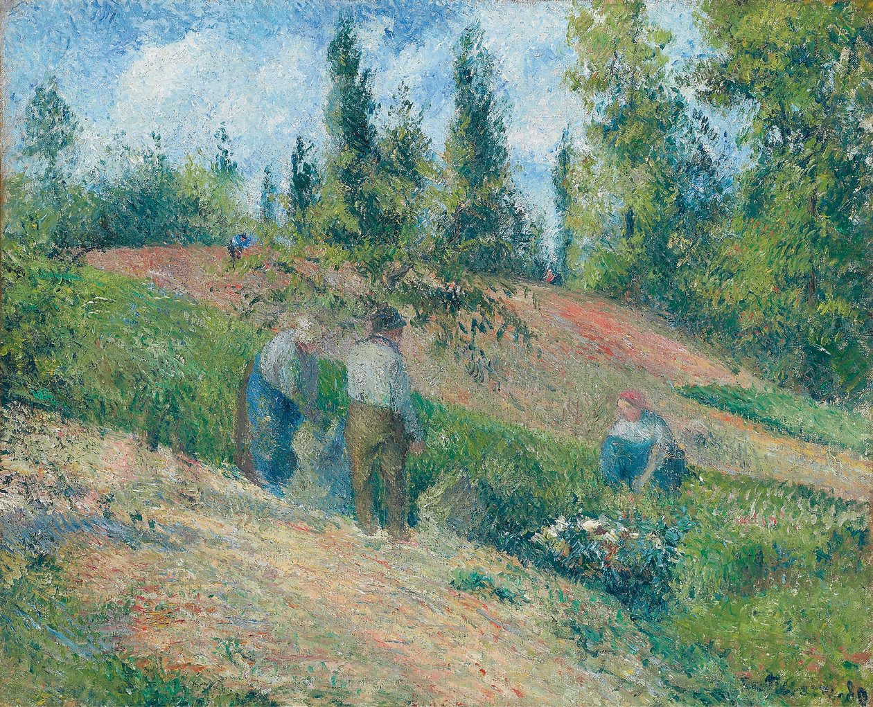 Az aratás, Pontoise, 1880 alkotó: Camille Jacob Pissarro