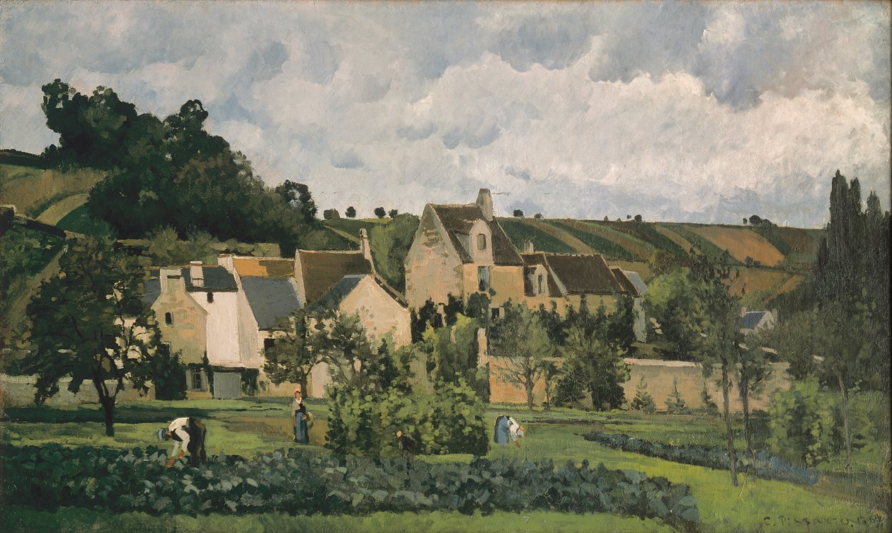 A pontoise-i Ermitázs, 1867 alkotó: Camille Jacob Pissarro