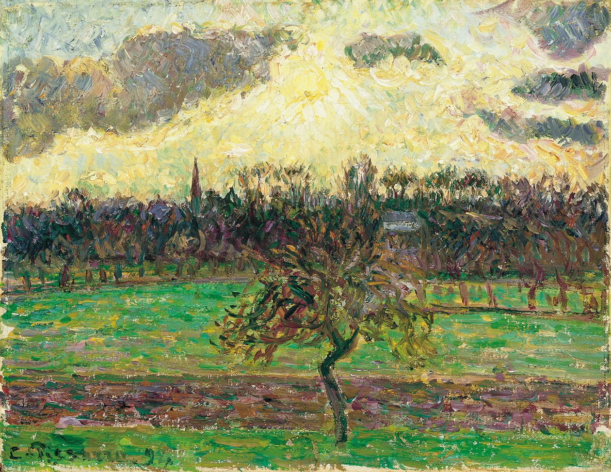 Az Éragny-i rétek, almafa, 1894 alkotó: Camille Jacob Pissarro