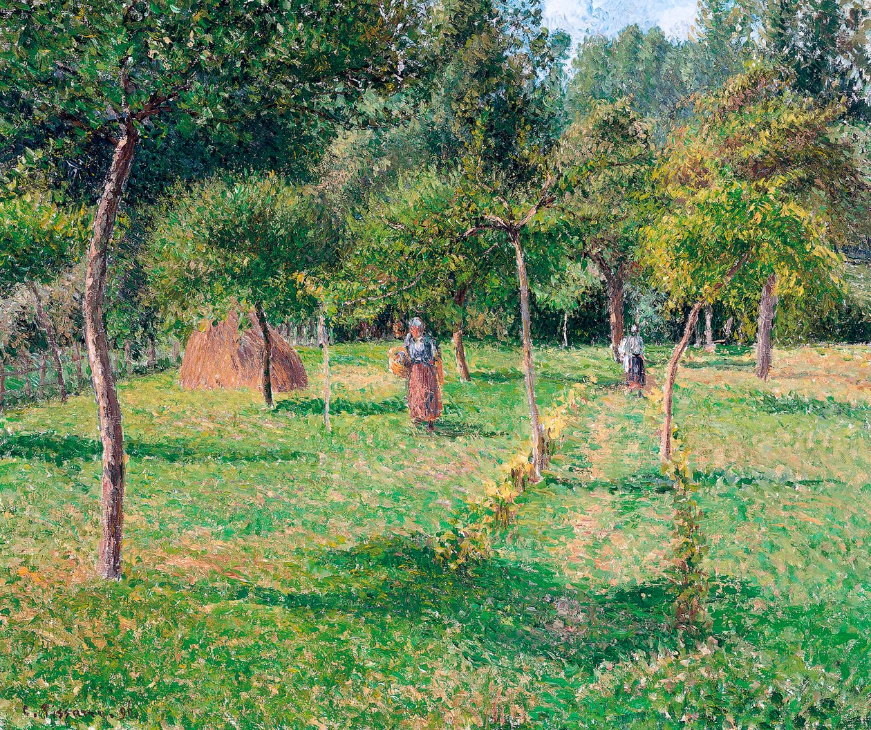 Az Éragny-i gyümölcsöskert, 1896 alkotó: Camille Jacob Pissarro