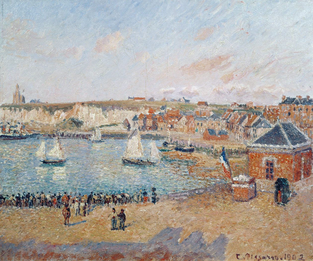 Dieppe külső kikötője, 1902 alkotó: Camille Jacob Pissarro