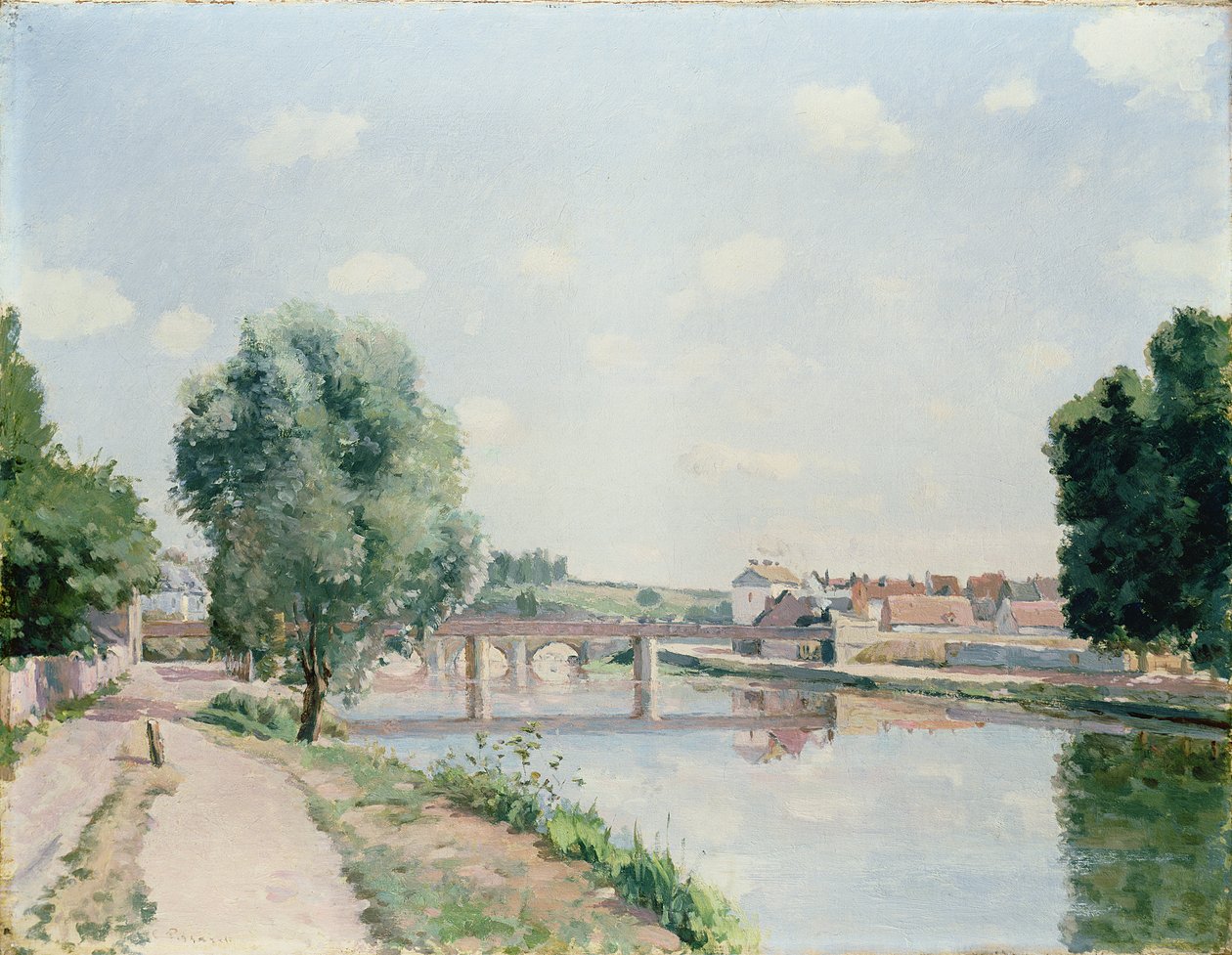 A vasúti híd, Pontoise alkotó: Camille Jacob Pissarro