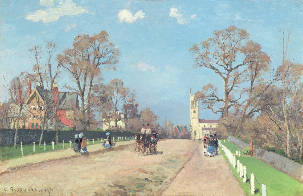 Az út Sydenham felé alkotó: Camille Jacob Pissarro