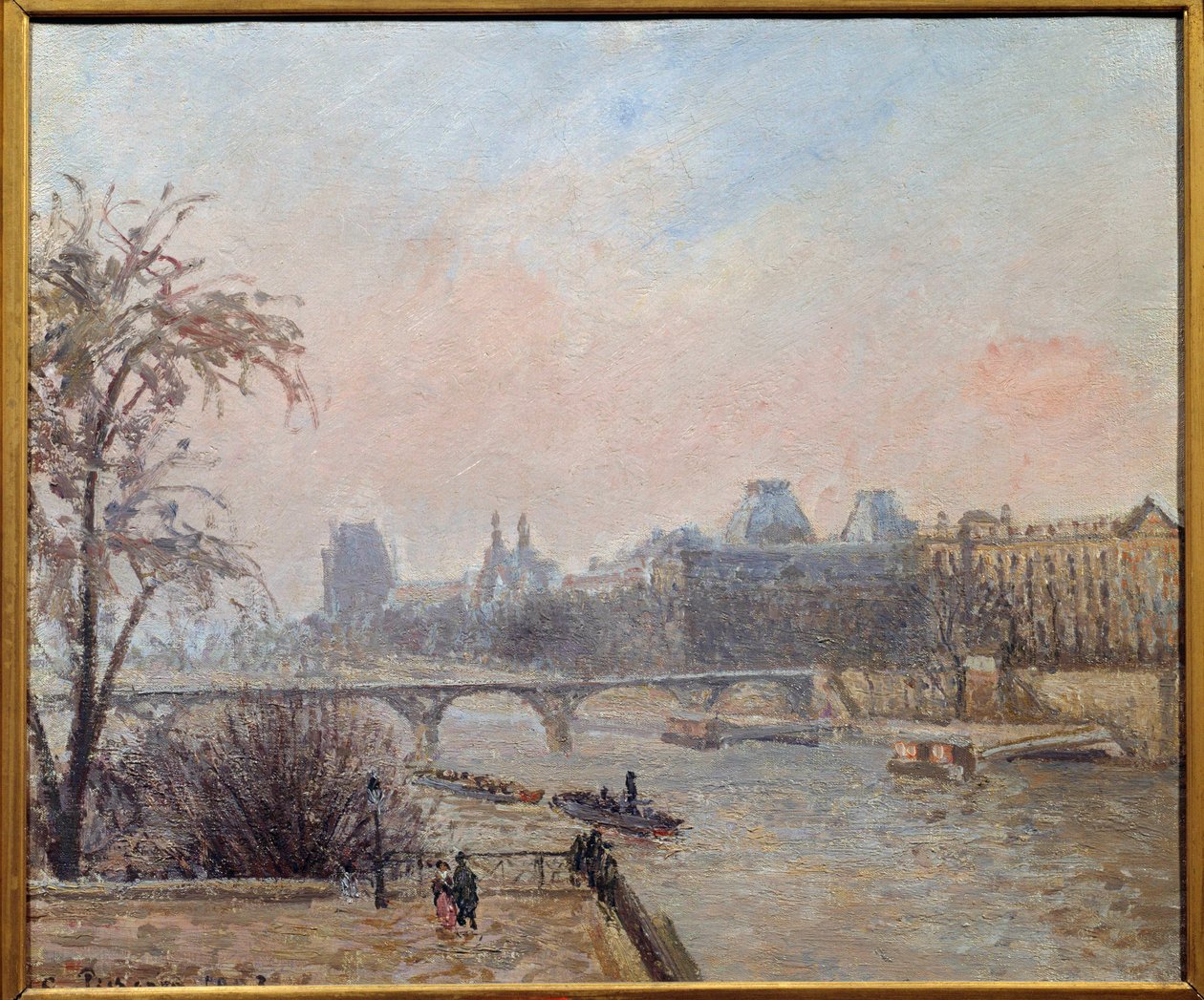 A Szajna és a Louvre 1903-ban Camille Pissarro (1830-1903) festménye 1903 V. 0,46x0,55 m Párizs, Muse d