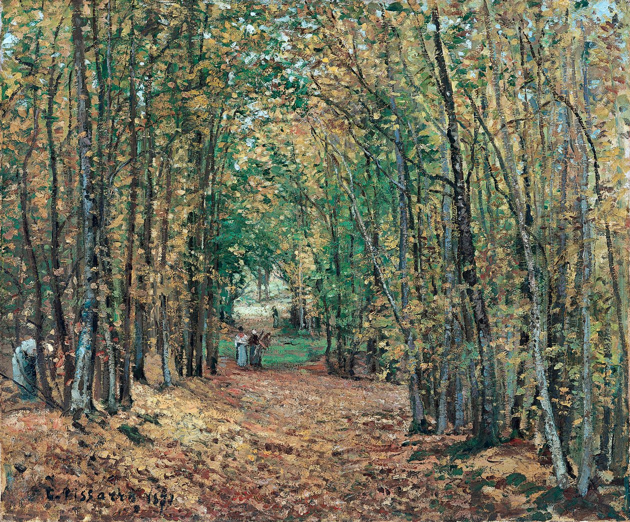 The Woods at Marly, 1871 alkotó: Camille Jacob Pissarro