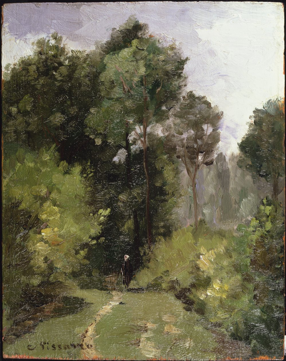 A fák alatt, 1864 alkotó: Camille Jacob Pissarro