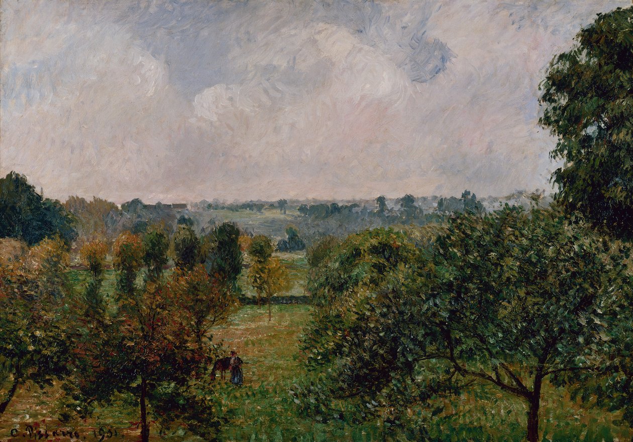Eső után, Ősz, Eragny alkotó: Camille Pissarro