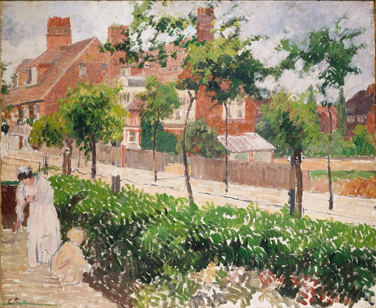 Bath Road, London, 1897 alkotó: Camille Pissarro