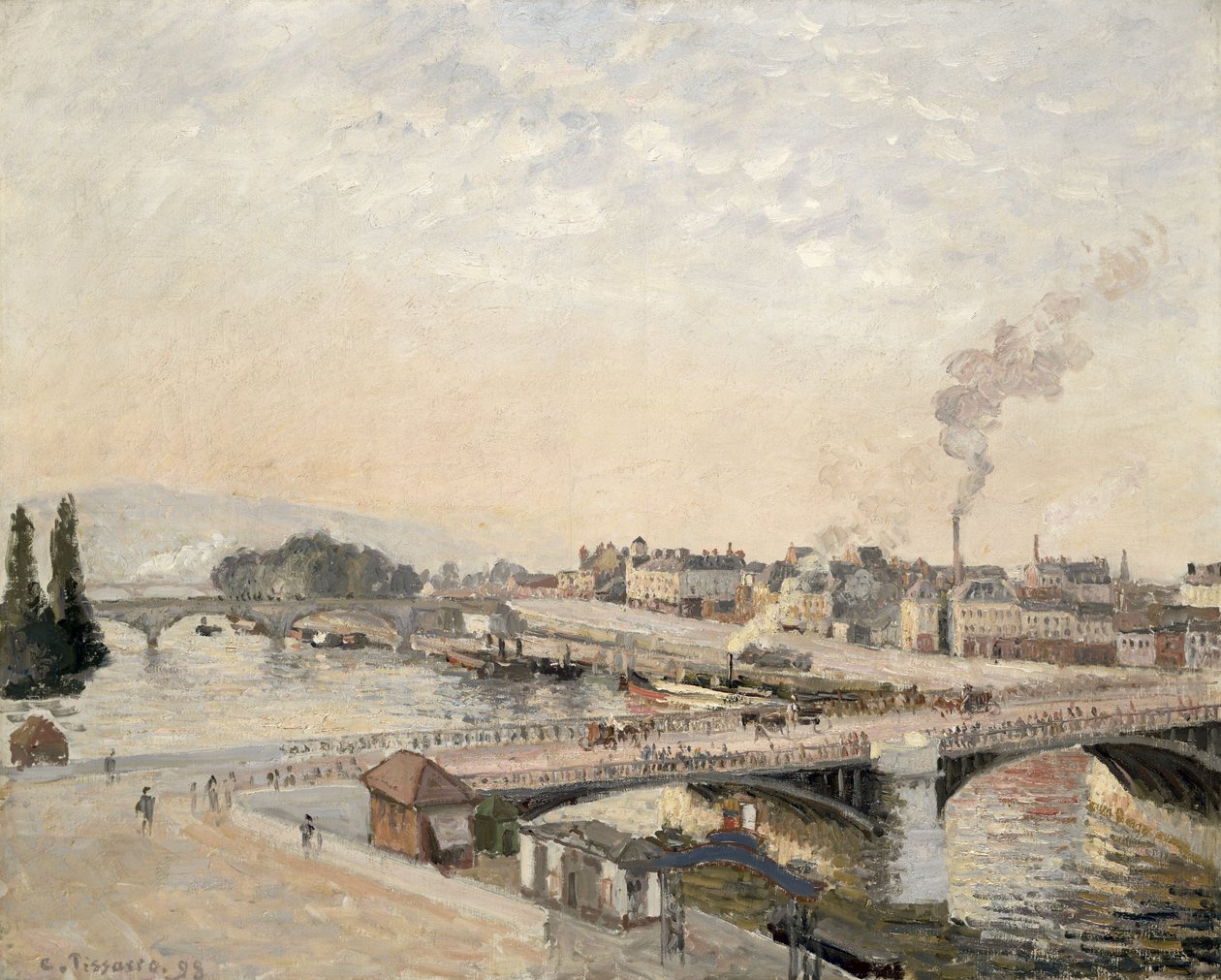 Boieldieu és Corneille híd alkotó: Camille Jacob Pissarro
