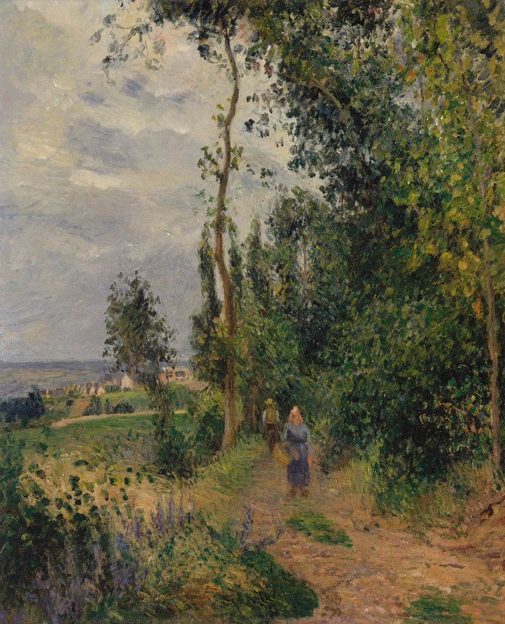 Côte des Grouettes, Pontoise közelében, 1878 körül (olaj, vászon) alkotó: Camille Jacob Pissarro