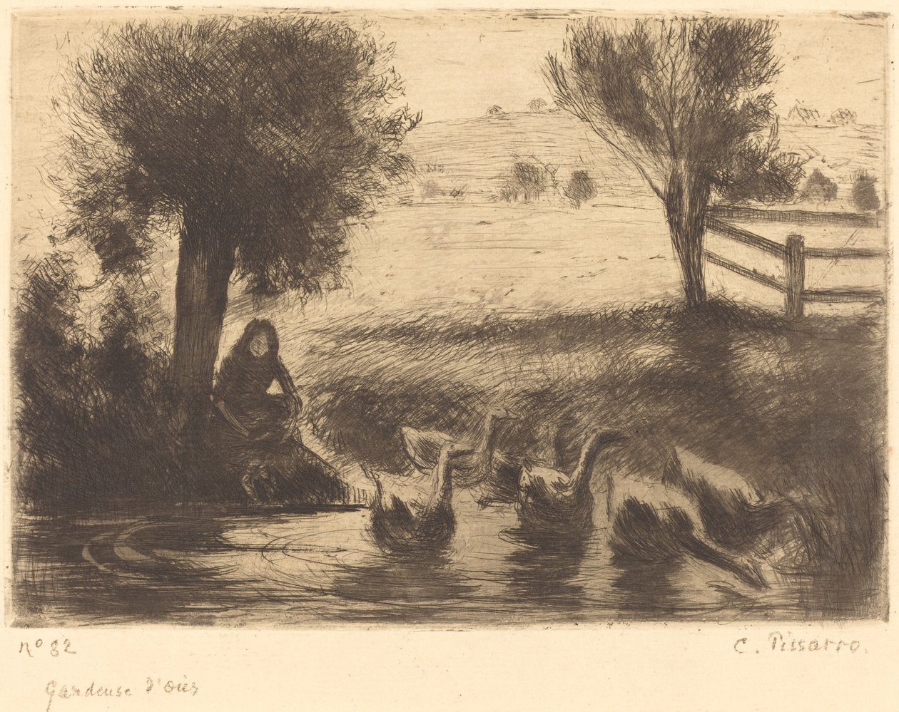 Liba lány alkotó: Camille Pissarro