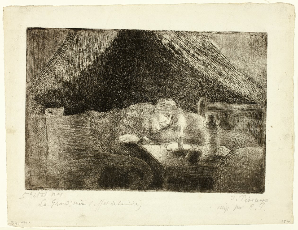 Nagymama: A művész anyja alkotó: Camille Pissarro