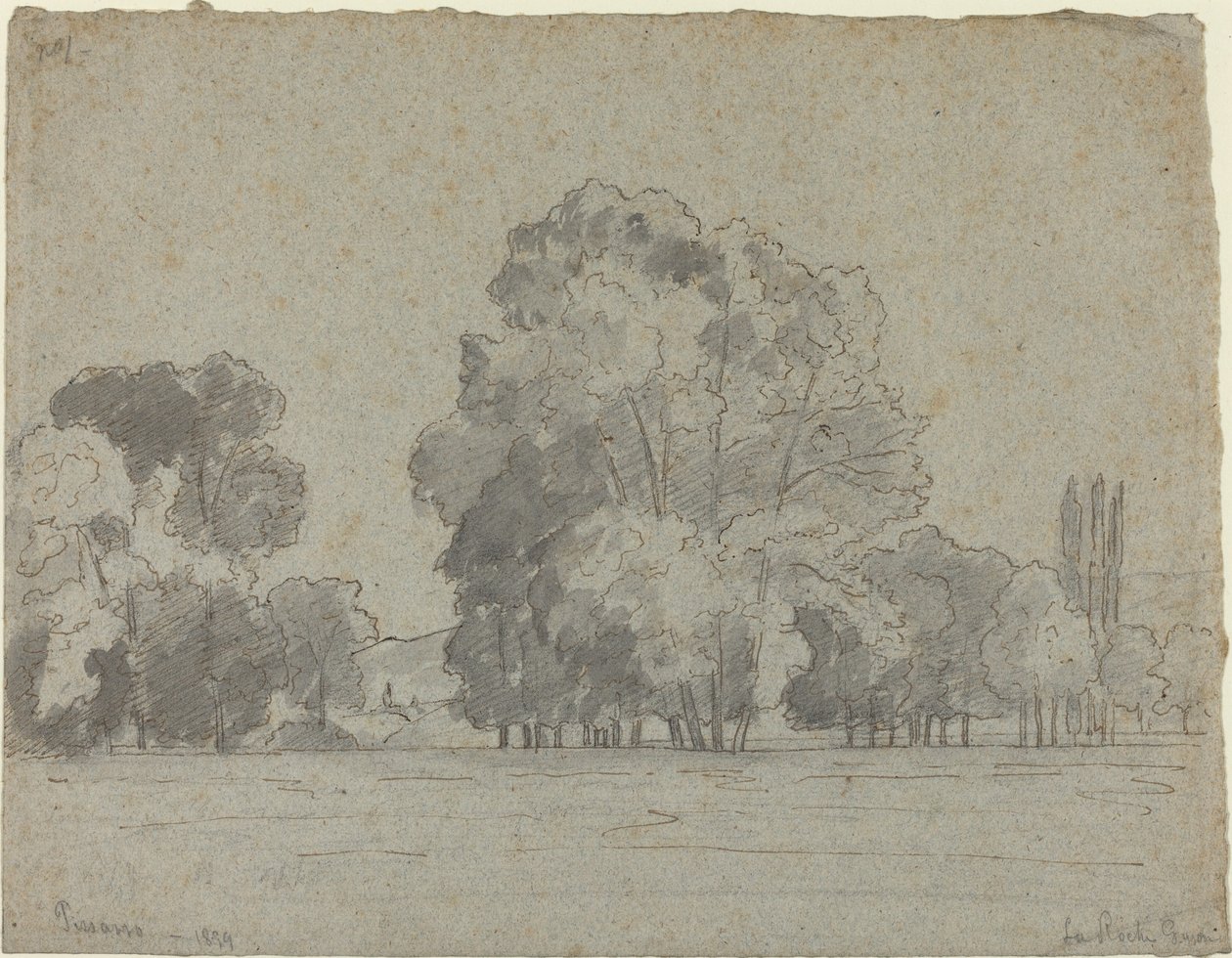 Faliget, 1859. alkotó: Camille Pissarro