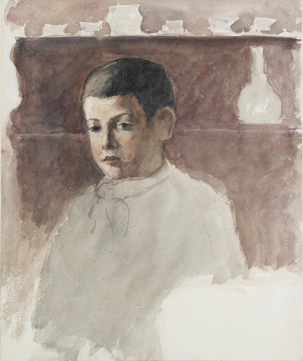 Lucien Pissarro félalakos portréja 1863-1944, c1875 alkotó: Camille Pissarro