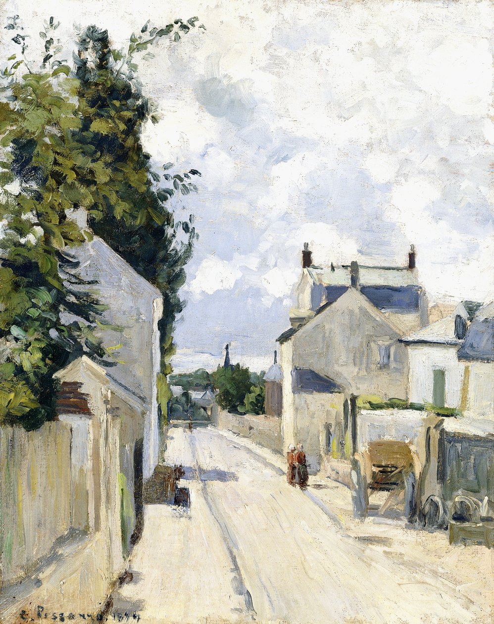 Hermitage Street, Pontoise alkotó: Camille Jacob Pissarro