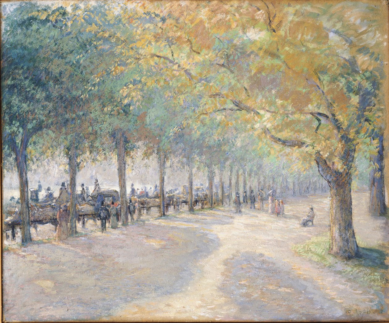 Hyde Park, London alkotó: Camille Jacob Pissarro