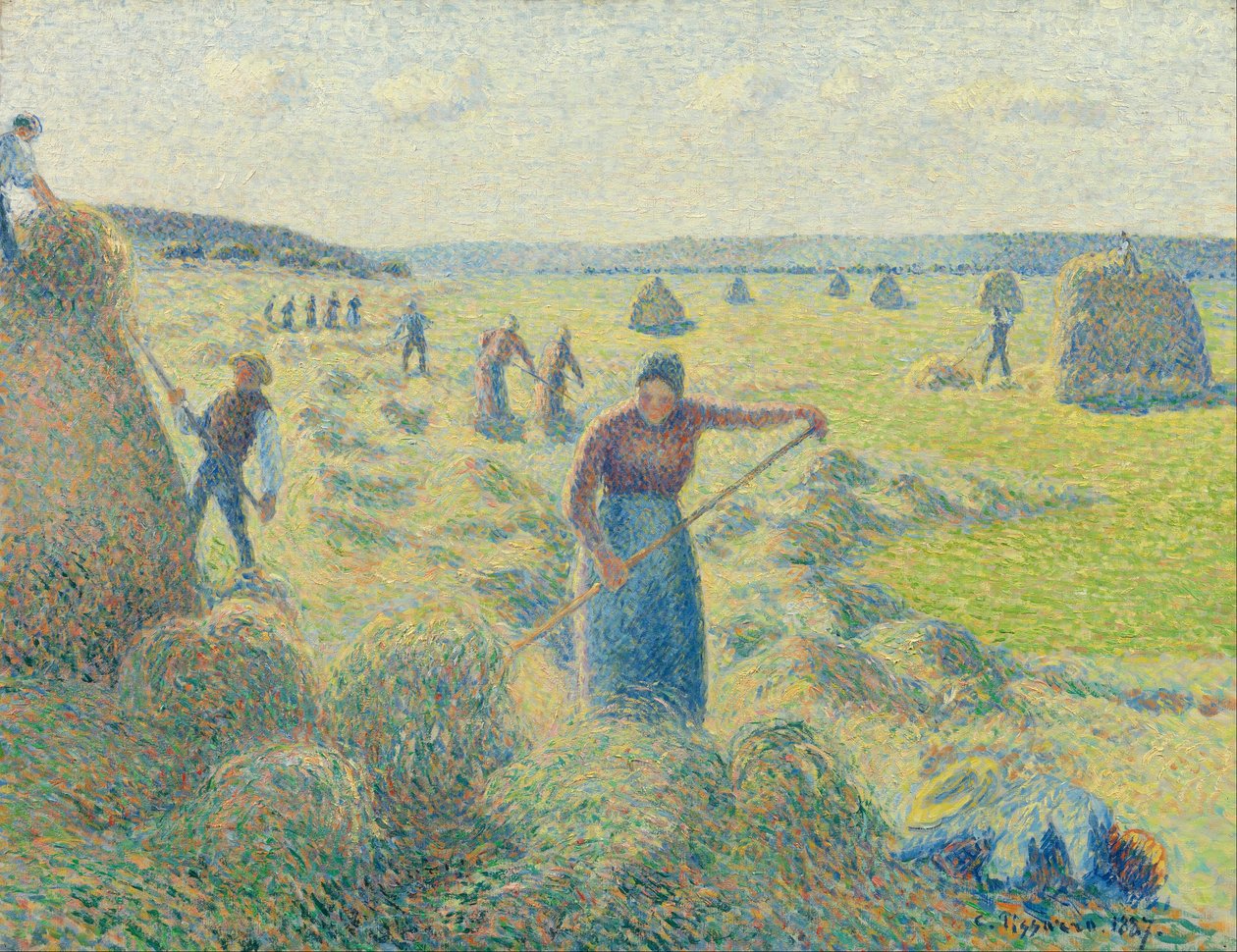 Széna betakarítás, Éragny alkotó: Camille Pissarro