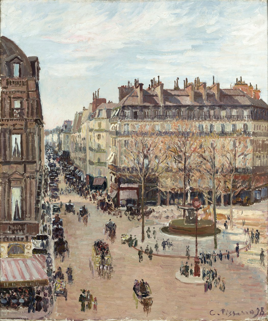 Rue Saint-Honoré alkotó: Camille Pissarro