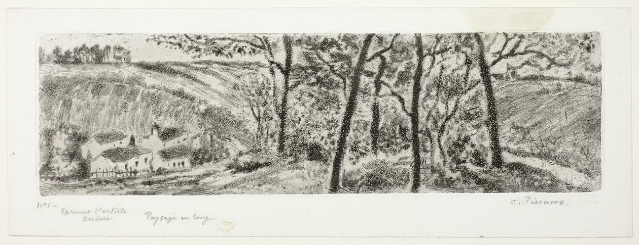 Táj panoráma alkotó: Camille Pissarro