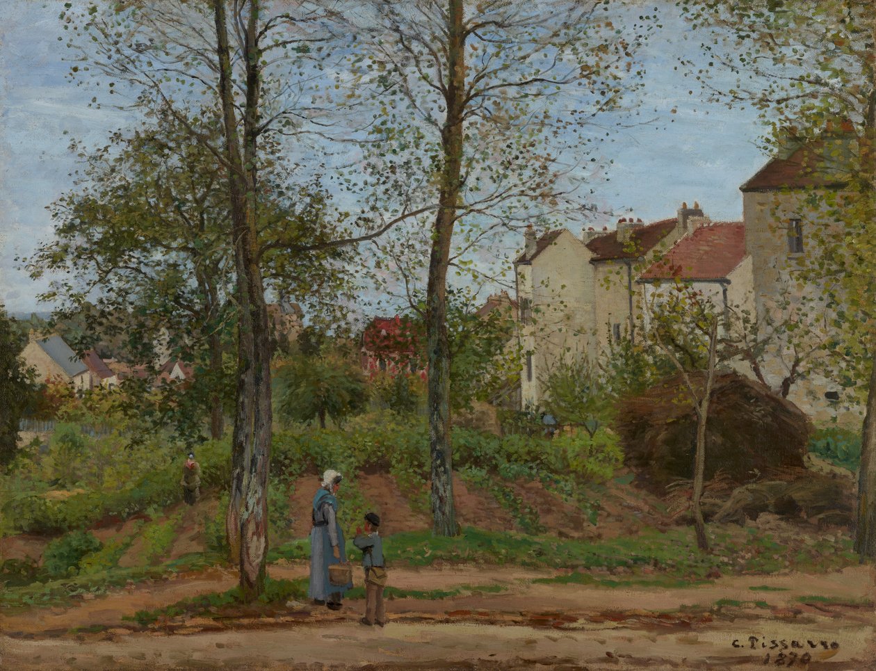 Louveciennes-i táj (ősz) alkotó: Camille Pissarro