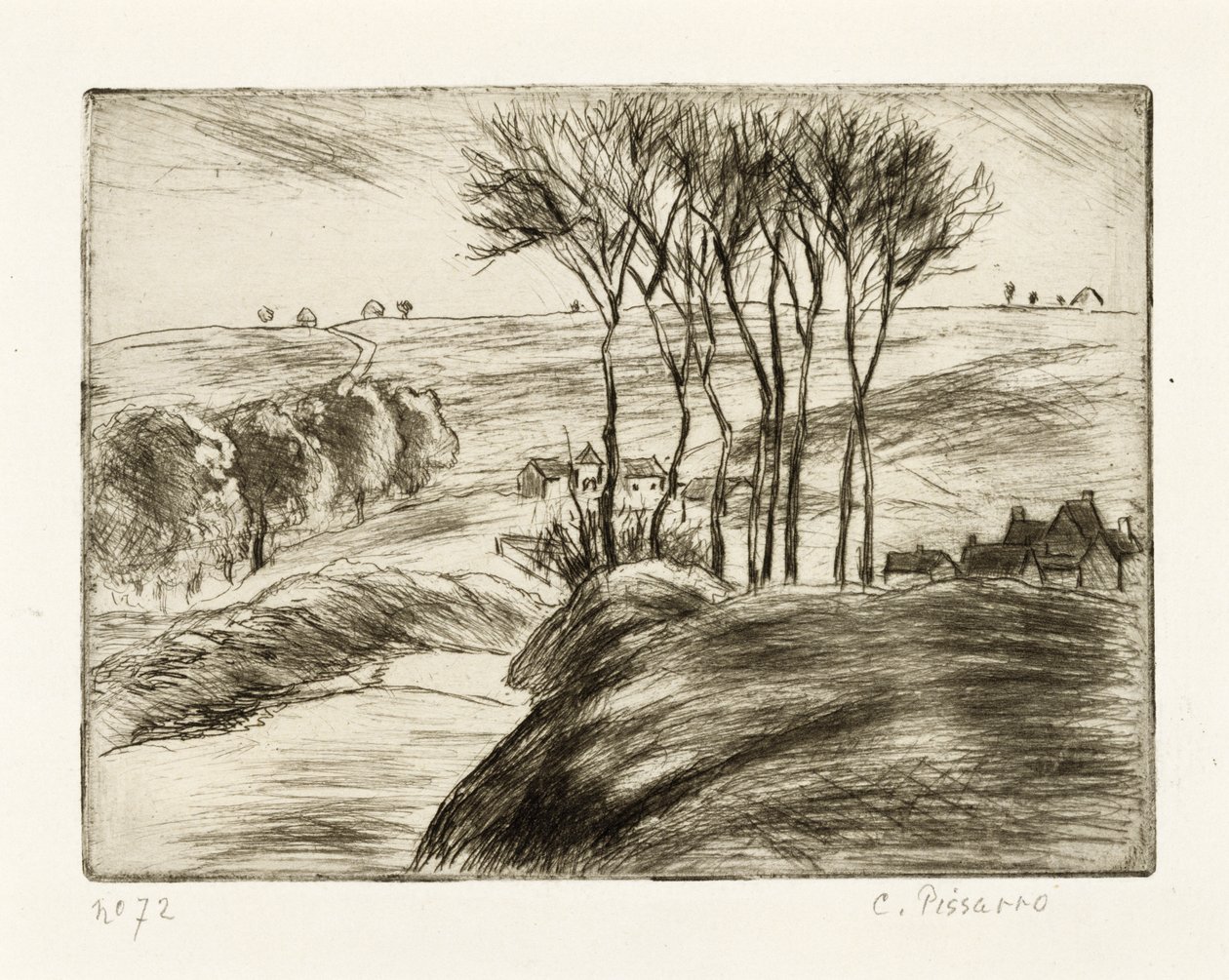 Táj Osnynál alkotó: Camille Jacob Pissarro