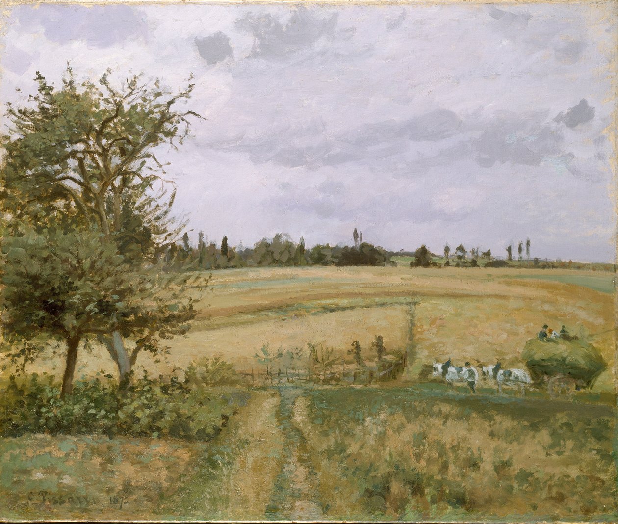 Pontoise-i táj, 1872 alkotó: Camille Pissarro