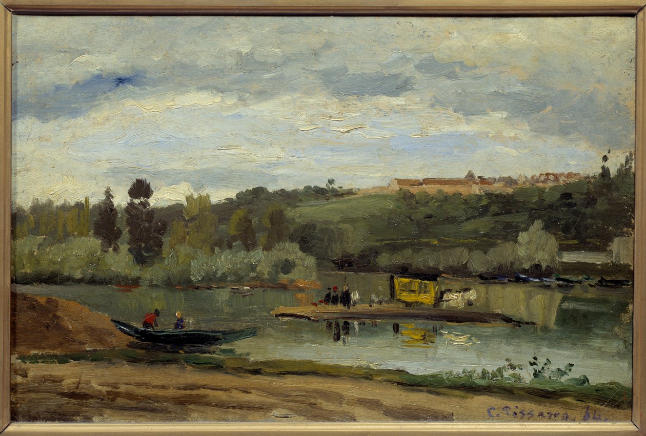 A komp Varenne Saint Hilaire-ben (Saint-Hilaire) Camille Pissarro (1830-1903) festménye 1864 Méret: 0,27x0,41 m Párizs, Orsay Múzeum alkotó: Camille Jacob Pissarro
