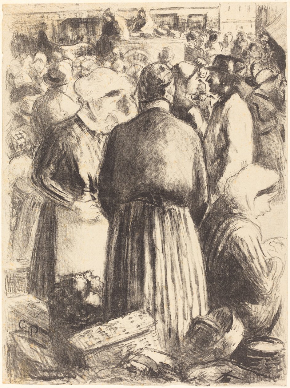 Pontoise-i piac Pontoise-i piac, c. 1895. alkotó: Camille Pissarro
