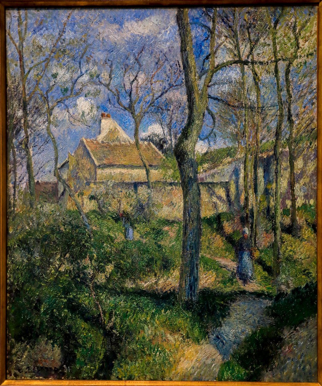 Út Les Pouilleux-ba, Pontoise. 1881 (olaj, vászon) alkotó: Camille Pissarro