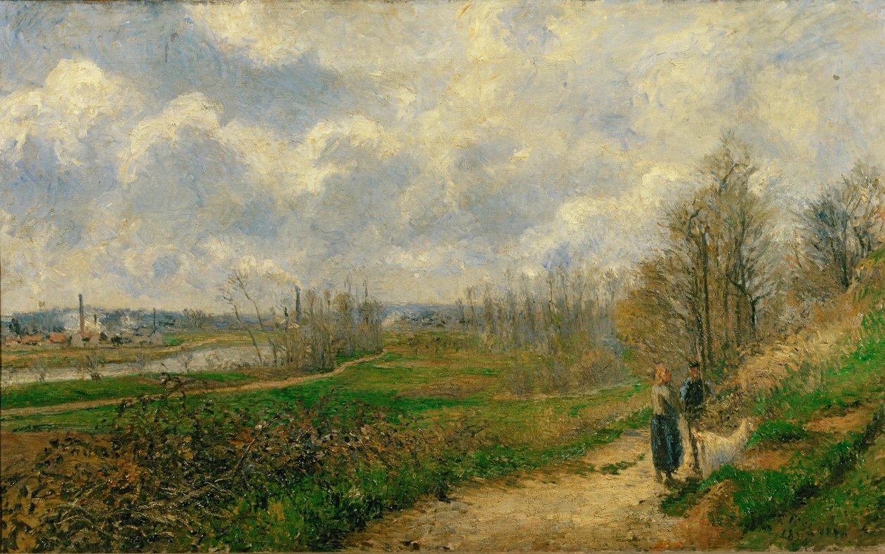Pathway at Lechou ... (festmény, vászon) alkotó: Camille Pissarro