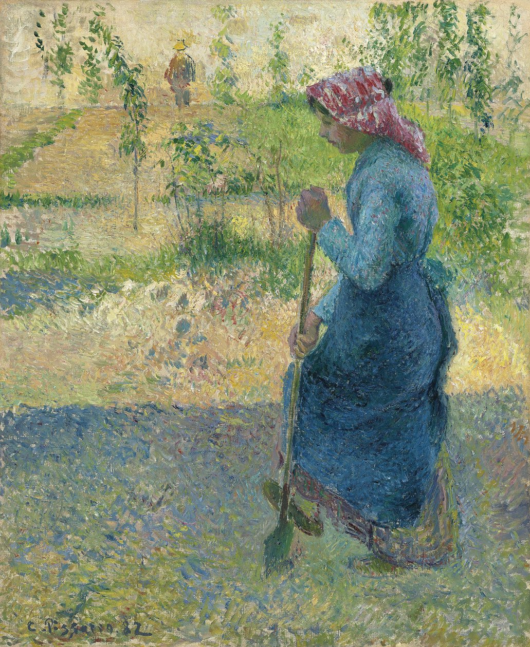 Parasztásás; Paraszti bűvészkedés alkotó: Camille Jacob Pissarro