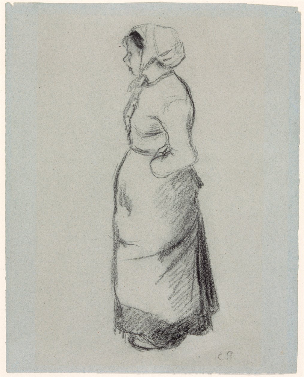 "Parasztlány", 1890 alkotó: Camille Pissarro