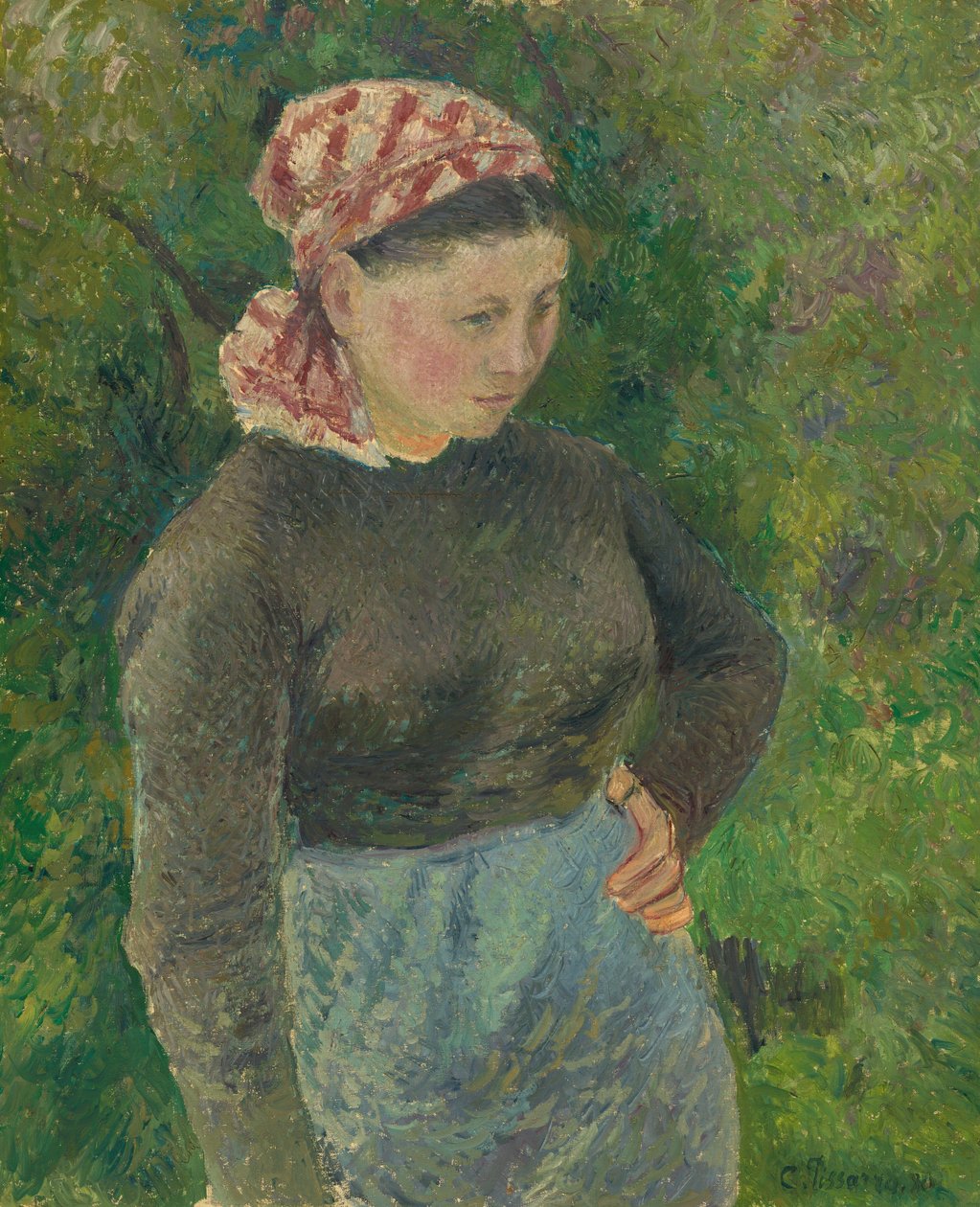 Parasztasszony, 1880. alkotó: Camille Pissarro