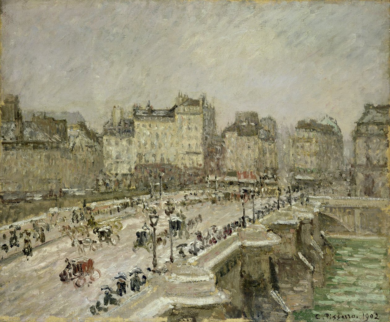 Pont Neuf, Hóhatás, 2. sorozat alkotó: Camille Pissarro
