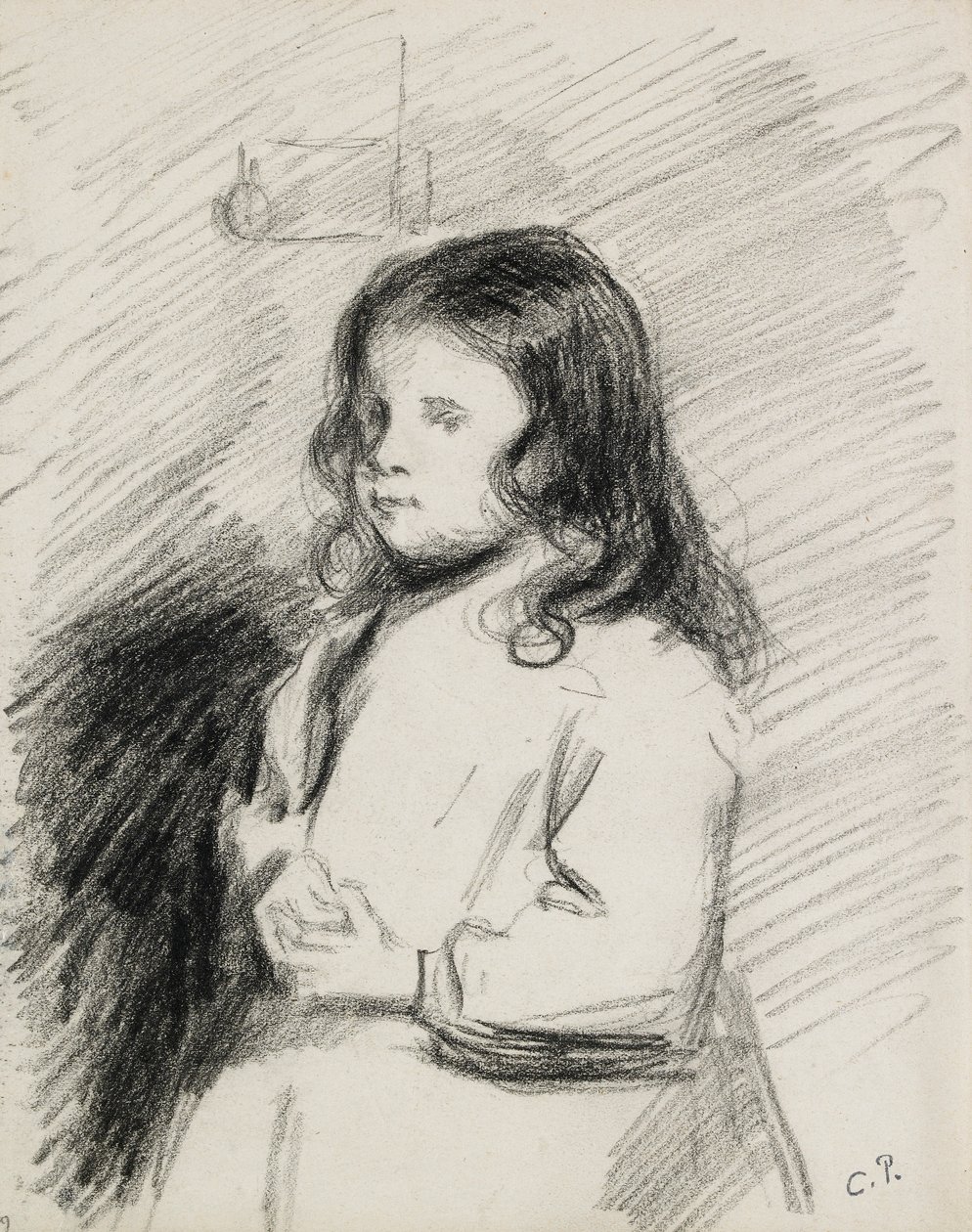 Ludovic-Rodo Pissarro portréja 1878-1952, c1883-1 alkotó: Camille Pissarro