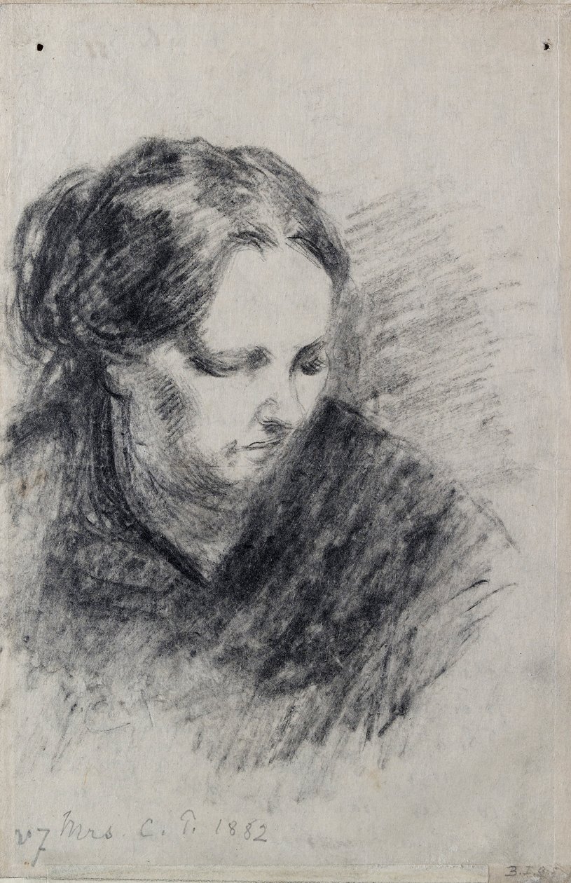 Madame Pissarro portréja, 1882 alkotó: Camille Pissarro