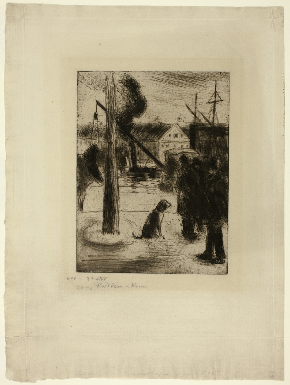 Séta Rouenben: Cours Boieldieu alkotó: Camille Pissarro