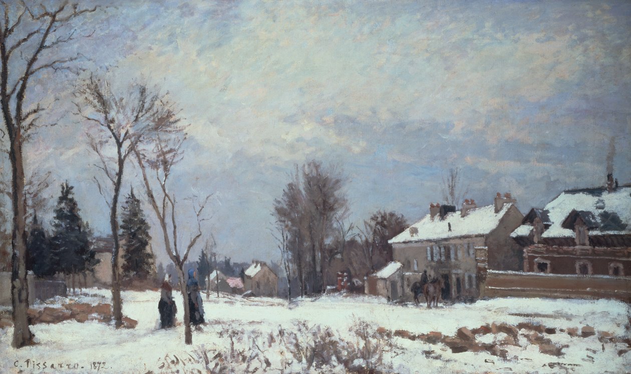 Út Versailles-ból Saint-Germain-be, Louveciennes-be és az Effects of Snow-ba alkotó: Camille Pissarro