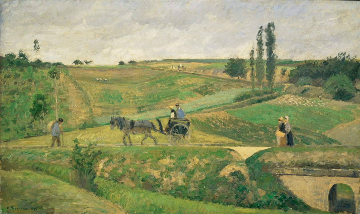 Közút Pontoise közelében ... alkotó: Camille Pissarro