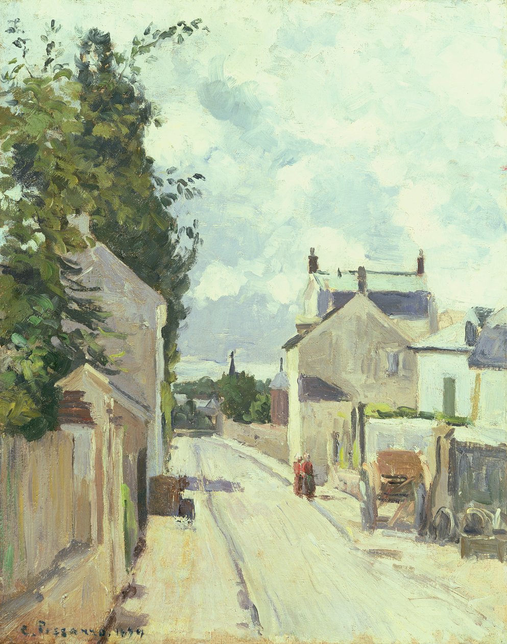 Hermitage Street, Pontoise alkotó: Camille Jacob Pissarro