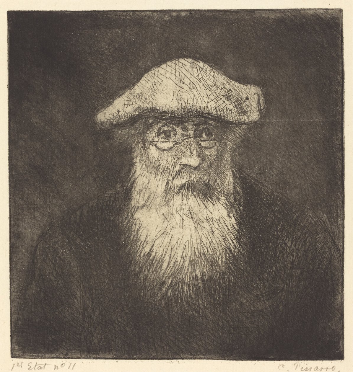 Camille Pissarro önarckép, saját maga, c. 1890. alkotó: Camille Pissarro