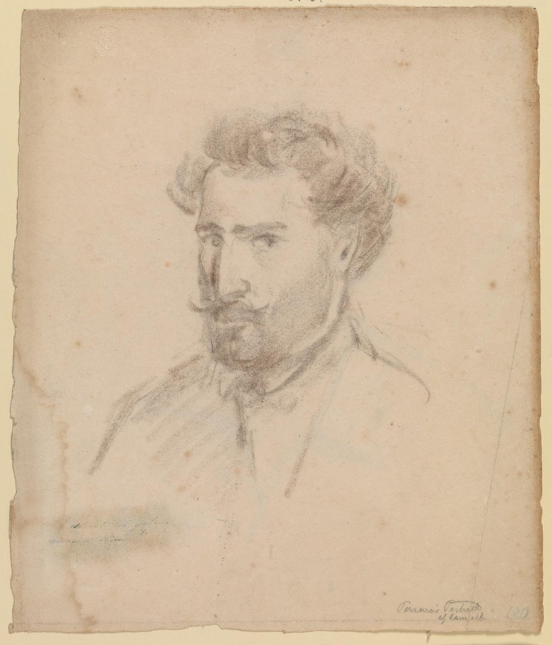Önarckép, háromnegyedes profil balra (Caracas (?) 1853/54) alkotó: Camille Pissarro