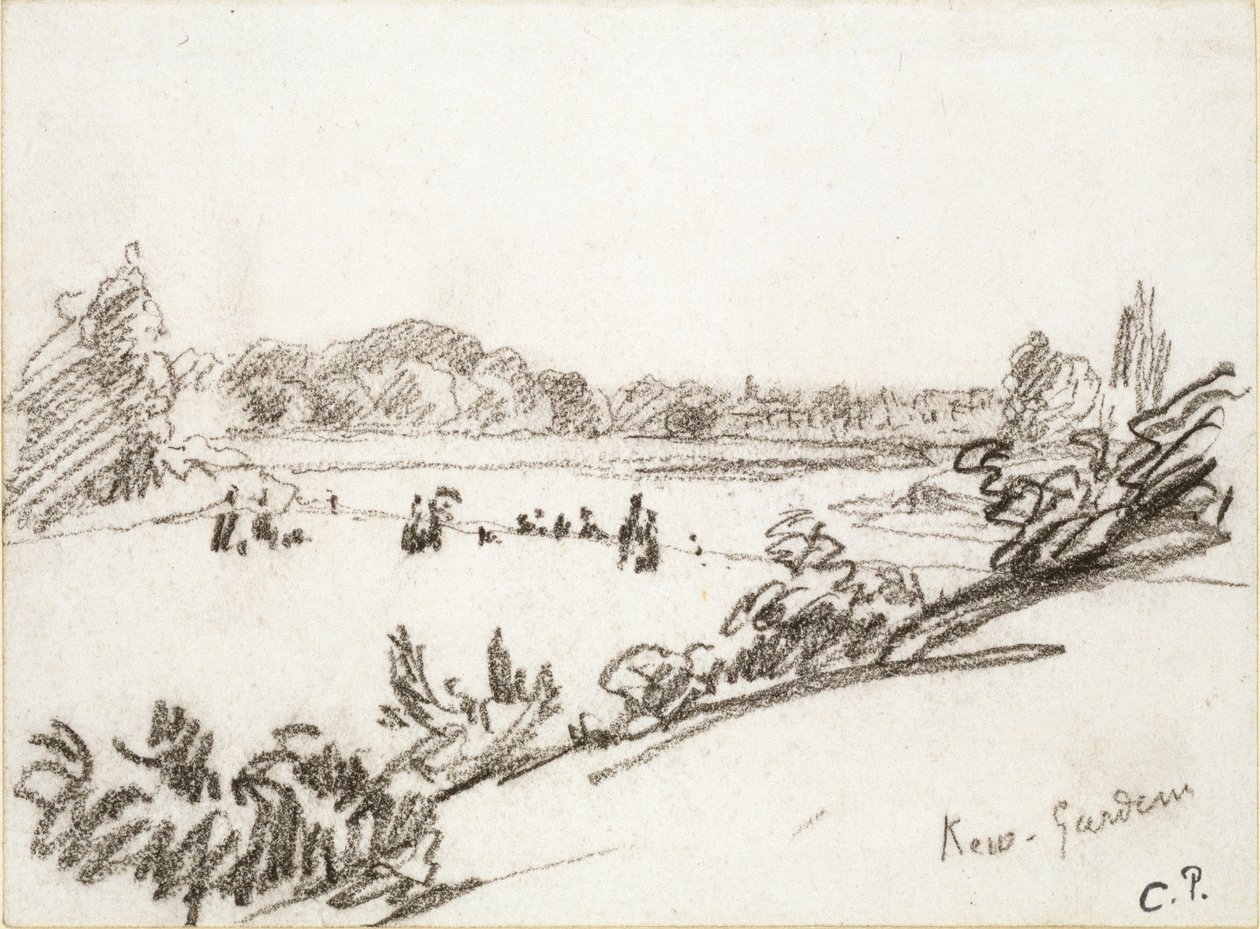Tanulmány a Kew Gardensről, 1890-es évek alkotó: Camille Pissarro